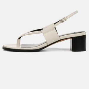 VINCE Alina Leather Heeled Thong Sandal